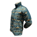 Fox Glacier FS Printed Half Zip Homme Vert