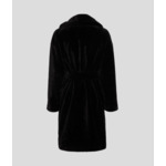 FAUX MINK LONG COAT FEMME