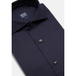 Chemise Bleu Marine En Coton Nylon Extensible Slim Fit