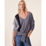 Pull Minie Cb Pull Cachemire Col V Oversize, 2 fils