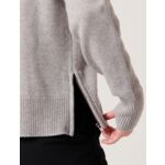 Pull Noka-Pull à capuche en laine gris moyen