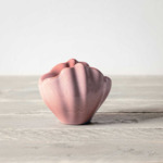 Perlemor Home - Bougeoir design, rose pâle, en porcelaine haut de gamme