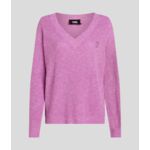 MOULINE EFFECT V NECK SWEATER