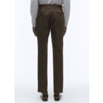 Chino en gabardine de coton marron