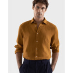 Chemise Auguste en lin camel