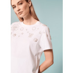 T-Shirt Taralove-Blanc en Coton