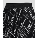 LOGO AOP PLEATED SKIRT