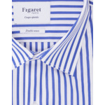 Chemise Ajustée Infroissable rayée bleue