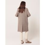 Manteau Marc-Manteau long à carreaux beige