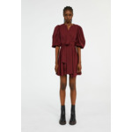 Robe bordeaux courte cache cœur