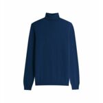 Pull homme col roulé uni Nachrol en cachemire