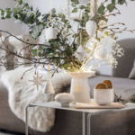 Winter Glow - Petit bougeoir, blanc, en porcelaine