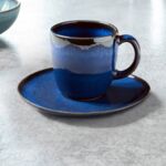 Lave - Tasse à café bleue, en grès