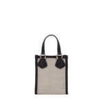 Lancel Tote - Mini Sac Cabas Vertical Zippe - Natural/Noir