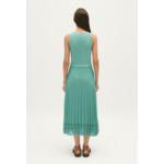 Robe midi bimatière vert d'eau