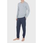 Pyjama En Tricot Pour Hommes - Grigio Mel/Marine