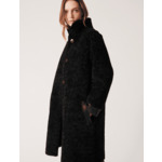 Manteau Mozart-Manteau mi-long noir