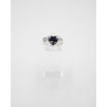 Blinggs Bague Heart - Argent 925 - Zircon Améthyste