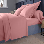 Housse de couette Partition Satin de coton Coloris Rose