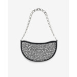 Sac En Cuir Arc Clutch Strass