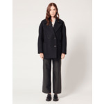 Manteau Martial Marine en Laine