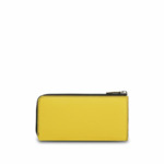 Ninon de Lancel - Portefeuille slim zippé - Grand modèle - Jaune