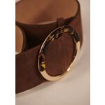 Ceinture Lauren-marron en cuir