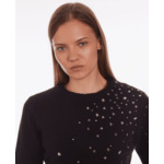 Pull En Cachemire Col Rond Et Pluie D'Etoiles Femme