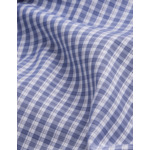 Chemise classique à carreaux bleus