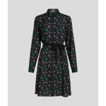 DOTS AOP FLUID SHIRT DRESS