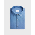 Chemise auguste en denim bleu