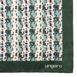 Foulard soie Umberta Dark Green -  90 cm x 90 cm