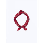 Bandana en soie rouge