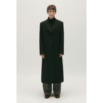 Manteau droit mi-long noir