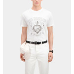 T-Shirt Manches Courtes Avec Print Coeur Homme