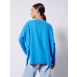 Pull poncho cachemire col V Faustine TOUAREG