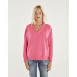 Pull Kiki Pull cachemire col v oversize femme