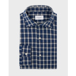 Chemise Aristote à carreaux marine