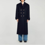 Manteau long oversize double face