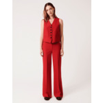 Pantalon Primavero-Pantalon droit rouge