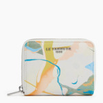 Porte monnaie zippé Emilie en cuir caviar