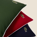 Lacoste - Housse de coussin en coton vert, L Casual