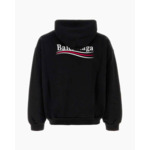 Balenciaga Hoodie - Political Campaign Medium Fit - Black