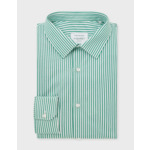 Chemise Semi-ajustée rayée verte