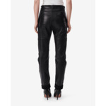 Pantalon Droit En Cuir Aysel