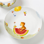 Hungry as a Bear Assiette creuse pour enfants 18,5x18,5x4,5cm