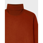 Pull Ebene en laine orange