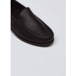 Mocassins en cuir marron