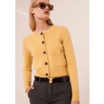 Gilet Gyslain-jaune en laine