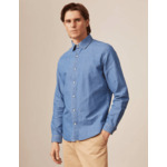 Chemise auguste en denim bleu